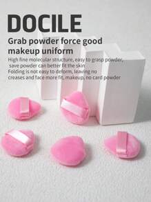 10/20/30/60pcs Pink Mini Water Drop Shaped Makeup Sponge Puff, Made Of Ultra Soft Velvet Material, Designed For Eyeshadow And Eye Corner Shaping, Suitable For All Skin Types,Makeup,Cheap,Room Decor,Vanity,Travel,Bedroom,Makeup Accessories,Puff,Makeup Blender,Powder Puff,Makeup Sponge