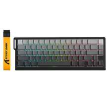 X68PRO HE 60% Wireless Rapid Trigger Gaming Keyboard With Adjustable Actuation,8K Polling Rate,Hall Effect Magnetic Switch,Hot-Swap,RGB Backlit,BT/2.4GHz/Wired - 彩色 - 查看 12