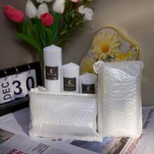 5厘米直径白色圆柱蜡烛，无烟家具配件，装饰品，民宿和咖啡厅摄影道具，生日家居装饰蜡烛 - 白色 - 查看 12