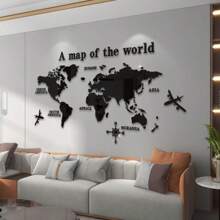 1 pieza Decoración de pared de espejo acrílico con efecto de rompecabezas a la moda, tamaño 120*60cm, adhesivo 3D, arte de pared para realzar el espacio y crear un efecto visual brillante y elegante. Adecuado para decoración en sala de estar, dormitorio, fondo de sofá, estudio, oficina y talla grande