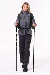 CAMEL CROWN Chaquetas impermeables a prueba de viento para mujeres, chaquetas ligeras empacables con capucha para correr