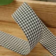 Plaid Striped Ribbon DIY Material Bow Gift Box Packaging Straw Hat Headband Checks Multi-Color Ribbon - Multicolor - View 8