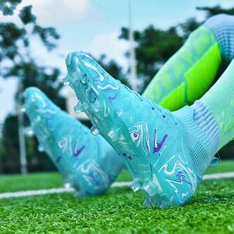 1 Pair Football/Soccer Shoes For Men, Adult Professional Training Cleats, Students Youth Camouflage TPU Spike Shoes