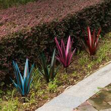 Metal Agave Artificial Tequila Landscape Sculpture DIY Metal Agave Plant Home Decoration Rustic Hand Painted