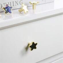 1 Pc European Style Shell Handles Zinc Alloy Flower Star Moon Cloud Furniture Handles Cabinet Dresser Drawer Knobs Cupboard Wardrobe Door Pulls Furniture Door Handle Hardware