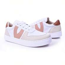 Blogger-Style Tennis Shoe Kit: Clutch Bag And Women's Tennis Shoes - Rusty Rose - View 3