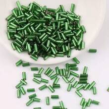 20g/50g/100g 时尚多彩夜光玻璃管珠，DIY 珠宝制作用品，适用于手链、项链、服装装饰、手工艺品 - 2X6玻璃管珠 - 查看 30