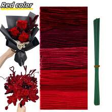 250/500Pcs Ultra Dense Red Series Pipe Cleaners, Pipe Cleaners, Red Pipe Cleaners, 6mm X 11.8inch, Flexible Chenille Stems, Pipe Cleaners Craft, DIY Craft Projects, Chenille Stems Pipe Cleaners, Home Decoration, Art And Craft Supplies - Red - View 2