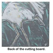 NEW Heron Stretch Glass Cutting Board Decorative Tempered Glass Kitchen Cutting And Serving Board Large Size Chopping Board Default - Multicolor - View 4