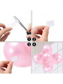 100pcs/Roll Double-Sided Transparent Balloon Glue Dots For Wedding And Birthday Decoration, Diy Handmade Removable, Traceless Back To School - Multicolor - View 7