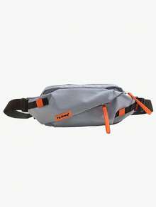 Sac de poitrine multifonctionnel, sac banane sport casual pour homme, sac à bandoulière grande capacité pour étudiant, sac de rangement pour accessoires de course, sac banane, vacances - Multicolore - Voir 12