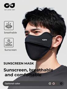 GOLOVEJOY 1 Stück GOLOVEJOY Herren Sommer atmungsaktive Gesichtsmaske aus Eisseide, minimalistischer hochwertiger Gesichtsschutz, Outdoor-Sonnenschutz, UV-Schutz, Staubschutz, Sport-Fahrradmaske - Unisex