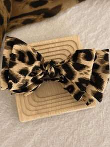 1个/2个新款豹纹双面蝴蝶结发夹，四季皆宜，适合女性佩戴 - 彩色 - 查看 3