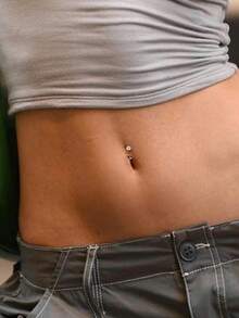 CIZME Floating Titanium Belly Button Rings Hypoallergenic G23 Titanium Internally Threaded Belly Ring 14G Belly Piercings For Women Navel Piercings Jewelry, Floating Belly Button Ring For Women Hypoallergenic F136 Belly Rings Internally Threaded CZ Opal 10mm Bar Navel Barbell Flat Back Belly Piercing 10MM Silver