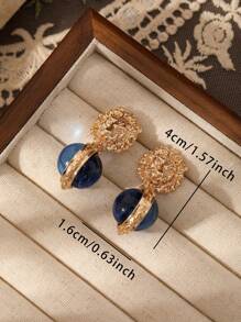 1 Par de Brincos Pendentes Retrô Boêmios Elegantes e Únicos Banhados a Ouro com Geometria, Adequados para Uso Diário, Festivais, Festas, Casamentos, Noivados, Viagens, Feriados, Presentes para Melhores Amigas, Joias