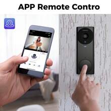 1pc Smart Wireless Doorbell Visual-WiFi Door Doorbell Camera, Night Vision, Real-Time Notification,Voice Changer, Photo&Video, 2 Way Audio