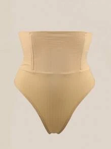 1 Pc High Waist Seamless Thongs Tummy Control Panties Women Panty Slimming Underwear Butt Lifter Belly Shaping Cincher Brief Waist Trainer Body Shaper Sheath Flat Belly Woman Shapewear