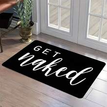 1pc Quick Drying Anti-Slip Bathroom Mat - Absorbent Polyester Bathroom Carpet With Rubber Backing, Black And White Home Decor, Making Bathing Enjoyable, Quick Drying Carpet | Fashionable Floor Mat | Rubber Base Mat, Bathroom Mat Home Bathroom Decor Bath Rug Outdoor Rug Door Mat Fall Decor Bathroom Accessories Back To School Entryway Decor - Multicolor - View 7