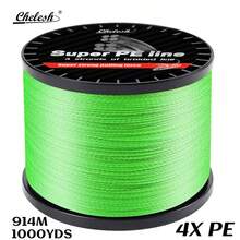 914m/1000yd 4-Strand Braided PE Fishing Line, Chelesh Brand, Multiple Colors And Strengths Available, Abrasion Resistant Fishing Line, Fishing Gift - Multicolor - View 3
