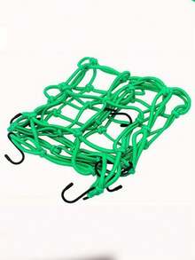 2 Sets Motorcycle Helmet Mesh, Tank Net Cover, Adjustable Tail Box Fixing Strap, Electric Bike Helmet Net Bag - Multicolor - View 12