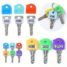 20pcs Retractable Key Fob Set With Tags, 2.8cm/1.1in Key Chain Identifier Suitable For Most Keys, Soft Touch Key Covers With ID Tags, Easy To Identify Home/Office Key Organizers, Fashion Accessories