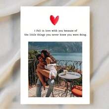 [Personalisiert] Personalisierte individuelle Foto-Grußkarten mit Umschlag, personalisiert für Liebe, Geburtstag, Vermissen und Jahrestag - Ideales Geschenk für Partner oder Freund, Neujahrskarte, mit Paar-Fotos, Liebesbrief, Valentinstag, Multifunktional, Briefmarken, minimalistisch dekorativ, modern einzigartig, personalisiertes Hochzeitsgeschenk, vielseitig, langanhaltend, dekorativ, wiederverwendbar, exquisit, stilvolles, hochwertiges, buntes, modernes, individuelles, personalisiertes, einzigartiges, ideales Geschenk für ihn, ideales Geschenk für sie, Freund, Vater, Freundin, Mutter, Familie, Freunde, Teeraum, Zuhause, Garten, Büro, für Jahrestage, für Valentinstag, für Muttertag, für Geburtstage, für Vatertag, für Abschluss, für Hochzeiten, für Einweihung