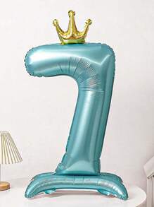 24pcs/Set 1st Birthday Crown Foil Balloons Boy Girl Party Decorations