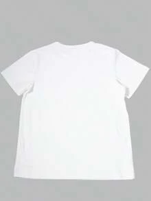 5th Birthday Balloon Customizable With Your Name, Birthday Print Pattern Boys' Sports T-Shirt, Kids' Casual Short Sleeve Top, White, Fast Shipping - White - View 2