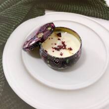 1pc Candle Tin, High Quality Soy Wax, Long-Lasting Aroma, Suitable For Living Room, Bedroom, Office Decor, Best Gift For Wedding Season, Spring Summer Autumn Winter, Mother's Day, Valentine's Day, Holidays