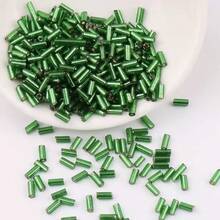 20g/50g/100g 时尚多彩夜光玻璃管珠，DIY 珠宝制作用品，适用于手链、项链、服装装饰、手工艺品 - 2X6玻璃管珠 - 查看 37