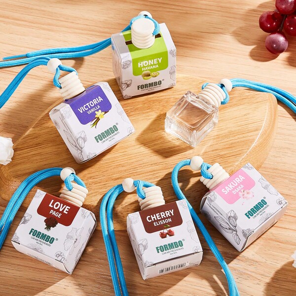 1pc 8ml Car Suspension Air Freshener, Cute Car Air Diffuser, Home Fragrance, Car Air Freshener Suitable For Wardrobes, Indoor And Outdoor Odor Removal And Fragrance Enhancement, Women's Car Decoration, Long-Lasting Fragrance, High-Quality Product Suitable For Women's Gifts, Mother's Day And Valentine's Day Gifts