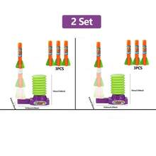 Rocket Launcher For Kids Fun Mini Hand Pump Launch Toy Foam Air Rockets Outdoor Home Game Educational STEM Toys Boy Girl Gifts - Green & Purple - View 11