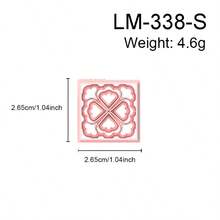 8件套传统中国古典风格“青花瓷”系列瓷砖粘土切割模具，用于DIY耳环首饰制作 - TH020 - 查看 12