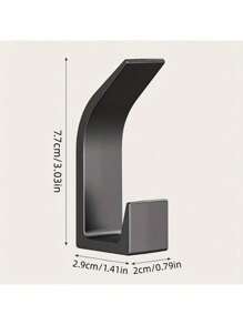 5 piezas de ganchos autoadhesivos, sin necesidad de taladrar, ganchos de plástico para toallas de baño, percheros de armario, ganchos para batas de baño en el dormitorio, soportes para llaves para la organización del hogar, estilo casual, accesorios de baño, sala de estar y cocina