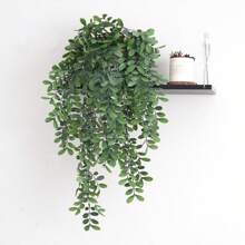 1/3/5PCS Artificial Hanging Plant, Fake Hanging Plant, Potted Green Plant, Artificial Eucalyptus, Pomelo Leaf , Mother's Day Gifts, Birthday Gifts, Graduation Season Gifts,Wedding Season, Suitable For Indoor And Outdoor Decoration Of Family Gardens