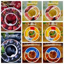 2/4/8Pcs Flavour Pod Pack,Air Water Bottle Flavour Pods Fruit Taste Pods Water Bottles Cup Accessories For Air Water Bottle Starter Set 0 Sugar 0 Calorie Flavored (Not Include Bottle)