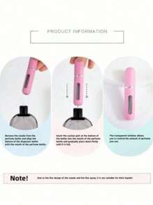 1/2/4pcs Refillable And Reusable 5ml Portable Perfume Spray Bottle, Convenient Cosmetic Sample Container For Perfume Storage And Carrying