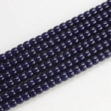 60 件 6*8 毫米彩色玻璃光滑圆珠，DIY 配件材料，适用于手链、项链、鞋子、帽子、包包、钥匙扣、手机吊饰等 - 6*8mm桶珠 - 查看 34