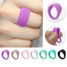 7 - Pack Women's Silicone Rings In Multiple Colors - Soft, Hypoallergenic & Stylish