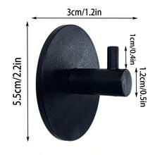 Cârlig adeziv Cârlig rezistent la perete Cârlig rezistent la apă, potrivit pentru agățat jachete, pălării, cârlige pentru prosoape, montat pe perete - baie și dormitor - Multicolor - Vizualizare 8