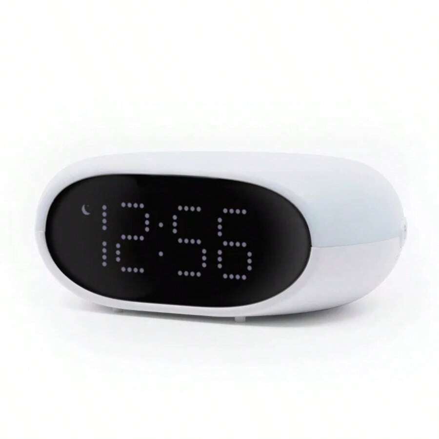Reloj despertador de mesa con luz de noche cambia de color - Capello - Blanco - Ver 1