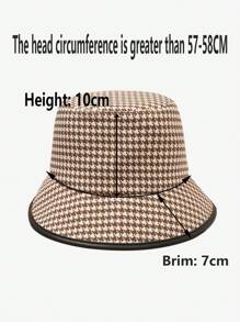 LEAJOURNO. 1 Pc 2024 Spring/Summer New Fashionable Casual Minimalist Bucket Hat, Versatile Sun Protection Hat For Men & Women