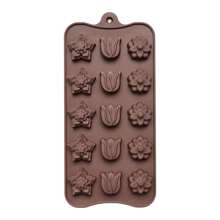 1 buc Forme de bomboane de ciocolată din silicon, Forme antiadere pentru jeleu, Forme pentru creion, Forme disponibile: floare, inimă, lalea, trandafir, animale drăguțe - leu, dinozaur, hipopotami, fluture