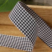 Plaid Striped Ribbon DIY Material Bow Gift Box Packaging Straw Hat Headband Checks Multi-Color Ribbon - Multicolor - View 20