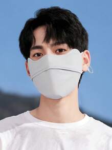 GOLOVEJOY 1 Stück GOLOVEJOY Herren Sommer atmungsaktive Gesichtsmaske aus Eisseide, minimalistischer hochwertiger Gesichtsschutz, Outdoor-Sonnenschutz, UV-Schutz, Staubschutz, Sport-Fahrradmaske - Unisex