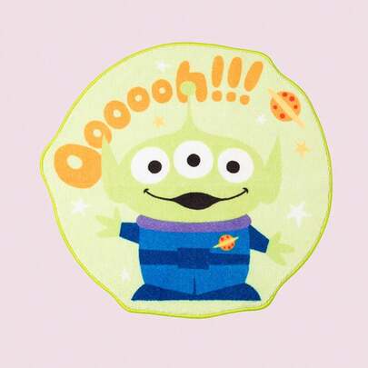 Miniso ToyStory Themed Shaped Mat - Mike Wazowski Design, Absorbent & Non-Slip For Bathroom/Bedroom, Made Of Coral Fleece (1PC)Home Bathroom Decor Bath Rug Floor Carpet Outdoor Rug Door Mat Summer Bathroom Accessories