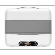 Portable Electric Lunch Box,Smart Steamer Lunch Box 304 Stainless Steel Double Layer Thermal Insulated Lunch Box,Suitable for Home,Office,Bedroom,Travel,Outdoor Cooking,etc. - Tipo de Enchufe A USA (110-127V) - Ver 4