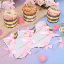 30 chiếc nơ hồng trang trí bánh cupcake trang trí sinh nhật cho phụ nữ trang trí tiệc cưới theo chủ đề BabyShow - Nhiều màu - Xem 10