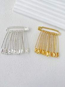 10pcs/Set Waist Clips For Pants, Anti-Slip Safety Pins Clothing Accessories, Waist Decoration