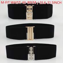 3pcs Casual Elastic Waist Belts, Stretchable Waistband For Plus Size, All Seasons